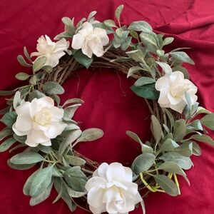 Floral Wreath with White Roses
